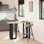 Preview: ARDEBO.de - Bartischbeine T-Form 2 Stk. Schwarz 40x35x(90-91) cm Stahl