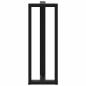 Preview: Bartischbeine T-Form 2 Stk. Schwarz 50x35x(110-111) cm Stahl