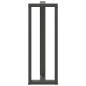 Preview: Bartischbeine T-Form 2 Stk. Anthrazit 40x35x(110-111) cm Stahl