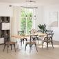 Preview: ARDEBO.de - Esstischbeine X-Form 2 Stk. Weiß 60x(72-73) cm Stahl