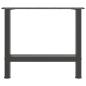 Preview: Couchtischbeine Anthrazit 2 Stk. 60x(42-43) cm Stahl