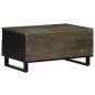Preview: Couchtisch Schwarz 80x54x40 cm Massivholz Mango