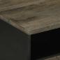 Preview: Couchtisch Schwarz 80x54x40 cm Massivholz Mango