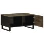 Preview: Couchtisch Schwarz 80x50x40 cm Massivholz Mango