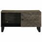 Preview: Couchtisch Schwarz 80x50x40 cm Massivholz Mango