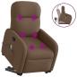 Preview: ARDEBO.de - Massagesessel mit Aufstehhilfe Braun Stoff