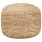 Preview: ARDEBO.de - Handgefertigter Sitzpuff 45 x 30 cm Jute