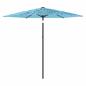 Preview: Sonnenschirm mit Stahlmast Blau 268x268x226 cm