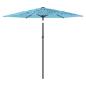 Preview: Sonnenschirm mit Stahlmast Blau 268x268x226 cm