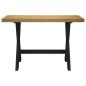 Preview: Schreibtisch NOAIN X-Form-Beine 120x50x75 cm Massivholz Kiefer