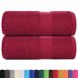 Preview: Gästetücher FROGN 2 Stk. Bordeaux 30x50 cm 360 g/m²