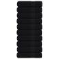 Preview: ARDEBO.de - Badetücher FROGN 10 Stk. Schwarz 100x150 cm 360 g/m²