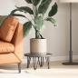 Preview: Haarnadelbeine für Couchtisch 4 Stk. Anthrazit 20 cm Massivstahl
