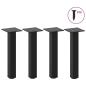Preview: ARDEBO.de - Couchtischbeine 4 Stk. Schwarz 30-32 cm Stahl