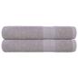 Preview: ARDEBO.de - Handtücher FROGN 2 Stk. Grau 100x200 cm 360 g/m²