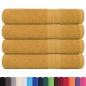 Preview: Saunatücher FROGN 4 Stk. Gold 80x200 cm 360 g/m²