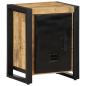 Preview: ARDEBO.de - Nachttisch 40x30x51 cm Raues Mangoholz