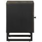 Preview: Nachttische 2 Stk. Schwarz 40x33x46 cm Massivholz Mango