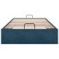 Preview: Ottoman-Bett ohne Matratze Dunkelblau 80x200 cm Samt
