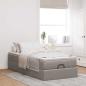 Preview: Ottoman-Bett mit Matratze Taupe 80x200 cm Stoff