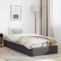 Preview: Ottoman-Bett ohne Matratze Grau 90x190 cm Kunstleder
