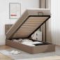 Preview: ARDEBO.de - Ottoman-Bett mit Matratzen & LEDs 90x190 cm Kunstleder