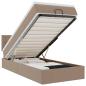 Preview: Ottoman-Bett mit Matratzen & LEDs 90x190 cm Kunstleder