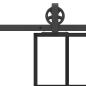 Preview: Schiebetür mit Beschlag 90x205 cm ESG-Glas & Aluminium