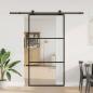 Preview: ARDEBO.de - Schiebetür mit Beschlag 102x205 cm ESG-Glas & Aluminium