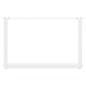 Preview: Couchtischbeine U-Form 2 Stk. Weiß 60x(42-43) cm Stahl