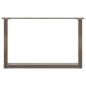Preview: Couchtischbeine U-Form 2 Stk. Naturstahl 60x(42-43) cm Stahl