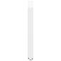 Preview: Esstischbeine U-Form 2 Stk. Weiß 80x(72-73) cm Stahl