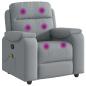 Preview: Massagesessel Hellgrau Stoff