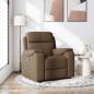 Preview: ARDEBO.de - Relaxsessel Braun Stoff