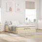 Preview: Ottoman-Bett mit Matratze Creme 140x190 cm Stoff