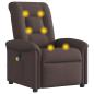 Preview: Massagesessel Dunkelbraun Stoff
