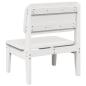 Preview: Gartenstuhl Wei? 60x52,5x72 cm Massivholz Kiefer