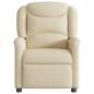 Preview: Relaxsessel Elektrisch Creme Stoff