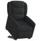 Preview: Relaxsessel mit Aufstehhilfe Schwarz Stoff