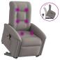 Preview: ARDEBO.de - Massagesessel mit Aufstehhilfe Taupe Stoff