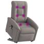 Preview: Massagesessel mit Aufstehhilfe Taupe Stoff