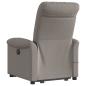 Preview: Massagesessel mit Aufstehhilfe Taupe Stoff