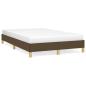 Preview: Bettgestell ohne Matratze Dunkelbraun 120x190 cm Stoff