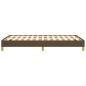 Preview: Bettgestell ohne Matratze Dunkelbraun 120x190 cm Stoff