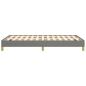 Preview: Bettgestell ohne Matratze Dunkelgrau 120x190 cm Stoff