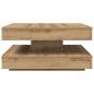 Preview: Couchtisch 360-Grad Drehbar Artisan-Eiche 70x70x34,5 cm