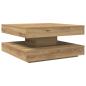 Preview: Couchtisch 360-Grad Drehbar Artisan-Eiche 70x70x34,5 cm