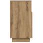 Preview: Nachttisch mit 2 Schubladen Artisan-Eiche 36x36x68 cm