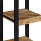 Preview: Wandregal 35x35x100 cm Raues Massivholz Mango