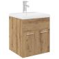 Preview: Waschbeckenunterschrank mit Einbaubecken und Wasserhahn